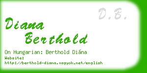 diana berthold business card