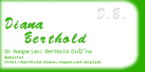 diana berthold business card